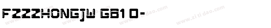 FZZZHONGJW GB1 0字体转换